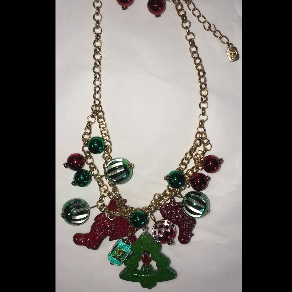 Christmas Necklace / Earring Set